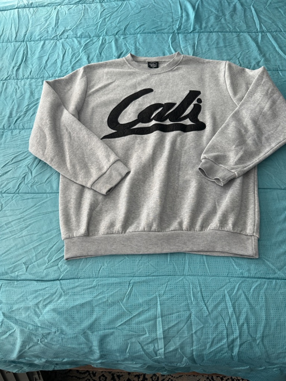 Original Deluxe Supply Womens CALI Heather Grey Oversized Sweater Size 2XL R27